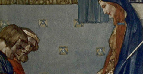 Illustration by William Russell Flint in Sir Thomas Malory’s ‘Le Morte d’Arthur: The Book of King Arthur and his Noble Knights of the Round Table’, (1910-11).